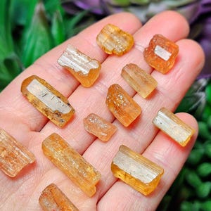 Imperial Topaz Crystal Specimen: Raw Gold Topaz from Brazil image 1