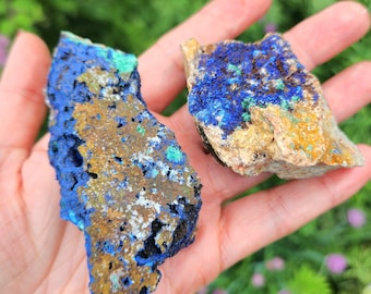 Azurite Crystal - Azurite Malachite - Raw Azurite - Blue Azurite - Azurite Specimen - Azurite Stone - Azurite Malachite Crystals - Azurite