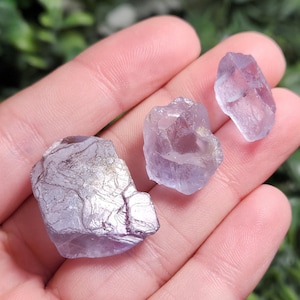 Raw Periwinkle Fluorite Crystal Specimen