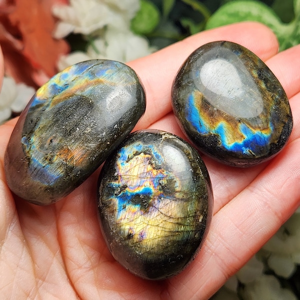 Spectrolite Palm / Spectrolite / Labradorite Crystal / Labradorite Palm / Polished Labradorite / Labradorite Tumble / Labradorite Stone