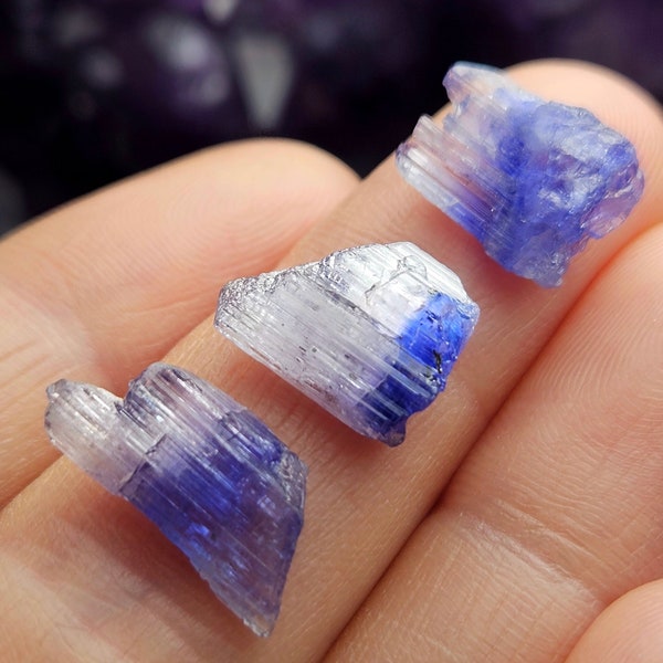 Bi-Color Tanzanite Crystal / AAA Tanzanite Gemstone / Tanzanite Stone / Synergy 12 / Purple Tanzanite / Authentic Tanzanite / Raw Tanzanite