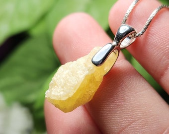 Gold Danburite Pendant / Danburite Pendant / Danburite Crystal / Synergy 12 / Gold Danburite / Yellow Danburite / Danburite Necklace