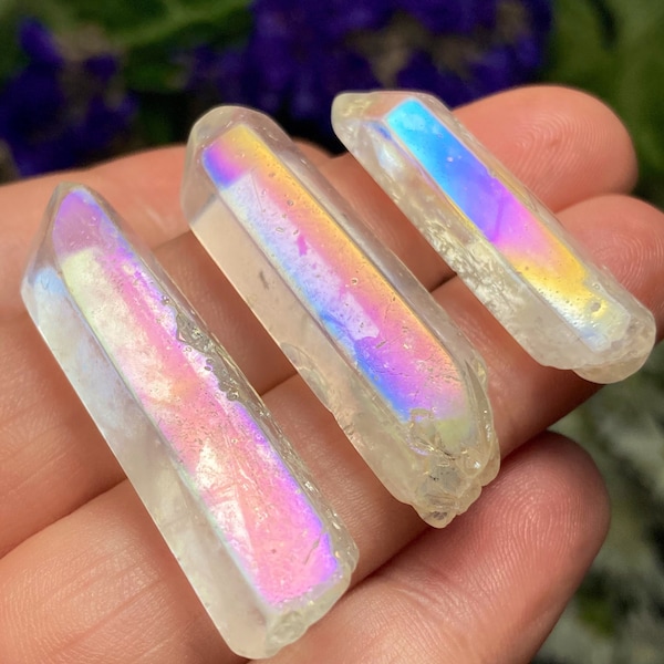 Angel Aura Quartz Crystal / Aura Quartz / Terminated Quartz / Quartz Crystal / Aura Quartz Stone / Angel Aura Quartz Point / Clear Quartz