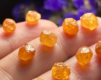 Spessartine Crystal / Orange Garnet / Raw Garnet Crystal / Natural Garnet Crystal / Garnet Gemstone / Garnet Stone / January Birthstone