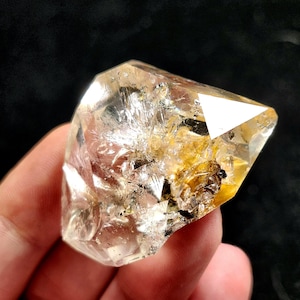 Golden Herkimer Diamond Crystal - 24g Herkimer Diamond - Herkimer Crystal - Herkimer Diamond Quartz Specimen - Herkimer Quartz Crystal