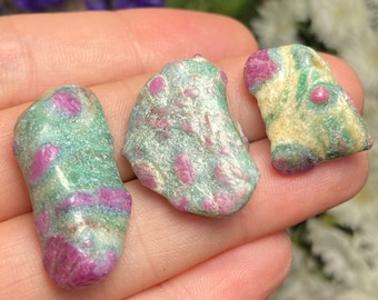 Ruby Crystal in Fuchsite, Tumbled Ruby Fuchsite