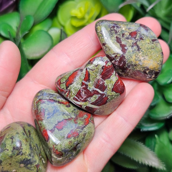 Dragon Bloodstone / Dragons Bloodstone  / Bloodstone Crystal / Bloodstone Jasper / Bloodstone Tumble / Heliotrope Stone / Bloodstone