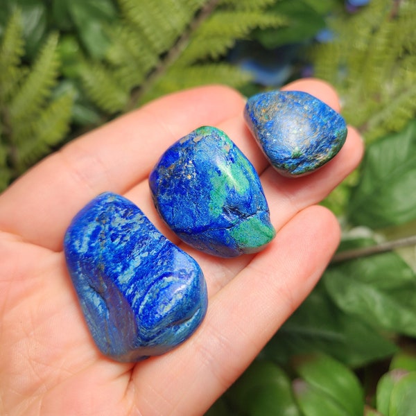 AA Azurite / Azurite Crystal / Azurite Tumbled / Azurite Malachite / Blue Azurite / Azurite Specimen / Azurite Stone / Polished Azurite