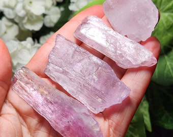 XL Raw Kunzite Crystal Specimen: Pink-Purple Kunzite