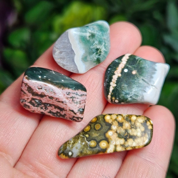 Ocean Jasper Crystal / Ocean Jasper Tumble / Ocean Jasper Stone / Polished Ocean Jasper / Tumbled Ocean Jasper / Ocean Jasper Specimen