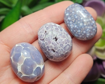 AA Grape Agate Tumble / Purple Grape Agate / Polished Agate / Grape Agate / Grape Agate Sphere / Grape Agate Specimen / Grape Chalcedony