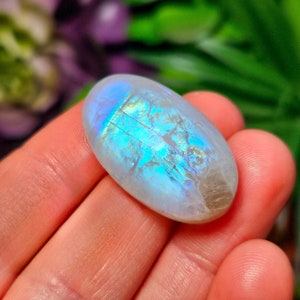 Rainbow Moonstone / Moonstone Crystal / Moonstone Cabochon / Rainbow Moonstone Cabochon / Polished Moonstone / Natural Moonstone / Moonstone