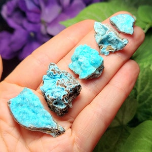 Hemimorphite Specimen / Hemimorphite Cluster / Hemimorphite Crystal / Natural Hemimorphite / Blue Hemimorphite / Raw Hemimorphite Stone