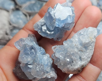 Celestite Cluster / Celestite Geode / Celestite Crystal / Blue Celestite / Raw Celestite Crystal / Natural Celestite / Rough Celestite Stone