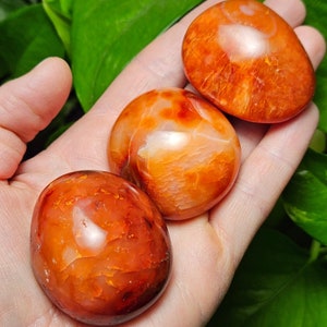 AA Carnelian Crystal / Carnelian Polished / Carnelian Tumble / Madagascar Carnelian / Carnelian Stone / Carnelian Crystal / Carnelian Palm