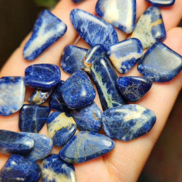 Sodalite Crystal / Tumbled Sodalite / Polished Sodalite / Blue Sodalite Stone / Natural Sodalite / Tumbled Stones / Sodalite Gemstone