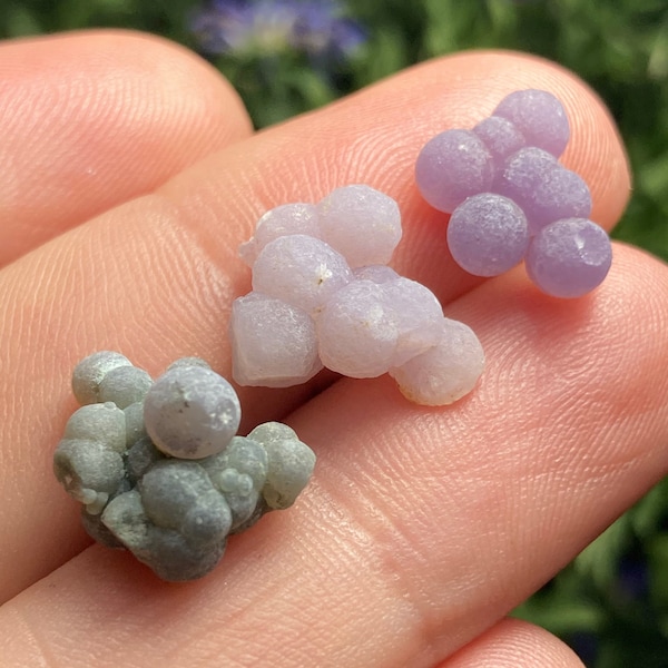 Grape Agate Crystal / Raw Grape Agate / Grape Agate Cluster / Purple Chalcedony Crystal / Grape Agate Stone / Natural Grape Agate Crystal