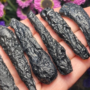 Angel Chime Tektite - Tibetan Tektite - Indochinite - Tektite Black - Tektite Crystal - Raw Tektite Stone - Synergy 12 - Angel Chimes