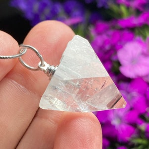 Apophyllite Pendant / Apophyllite Crystal / Apophyllite Necklace / Apophyllite Jewelry / Raw Apophyllite Stone / High Frequency Crystal