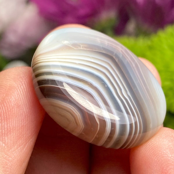 Botswana Agate Crystal / Banded Agate Stone/ Tumbled Botswana Agate / Polished Botswana Agate / Polished Banded Chalcedony / Agate Gemstone