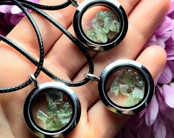 Moldavite Pendant / Libyan Desert Glass Pendant / Moldavite Jewelry / Moldavite Necklace Authentic / Moldavite Pendant Necklace / Moldavite