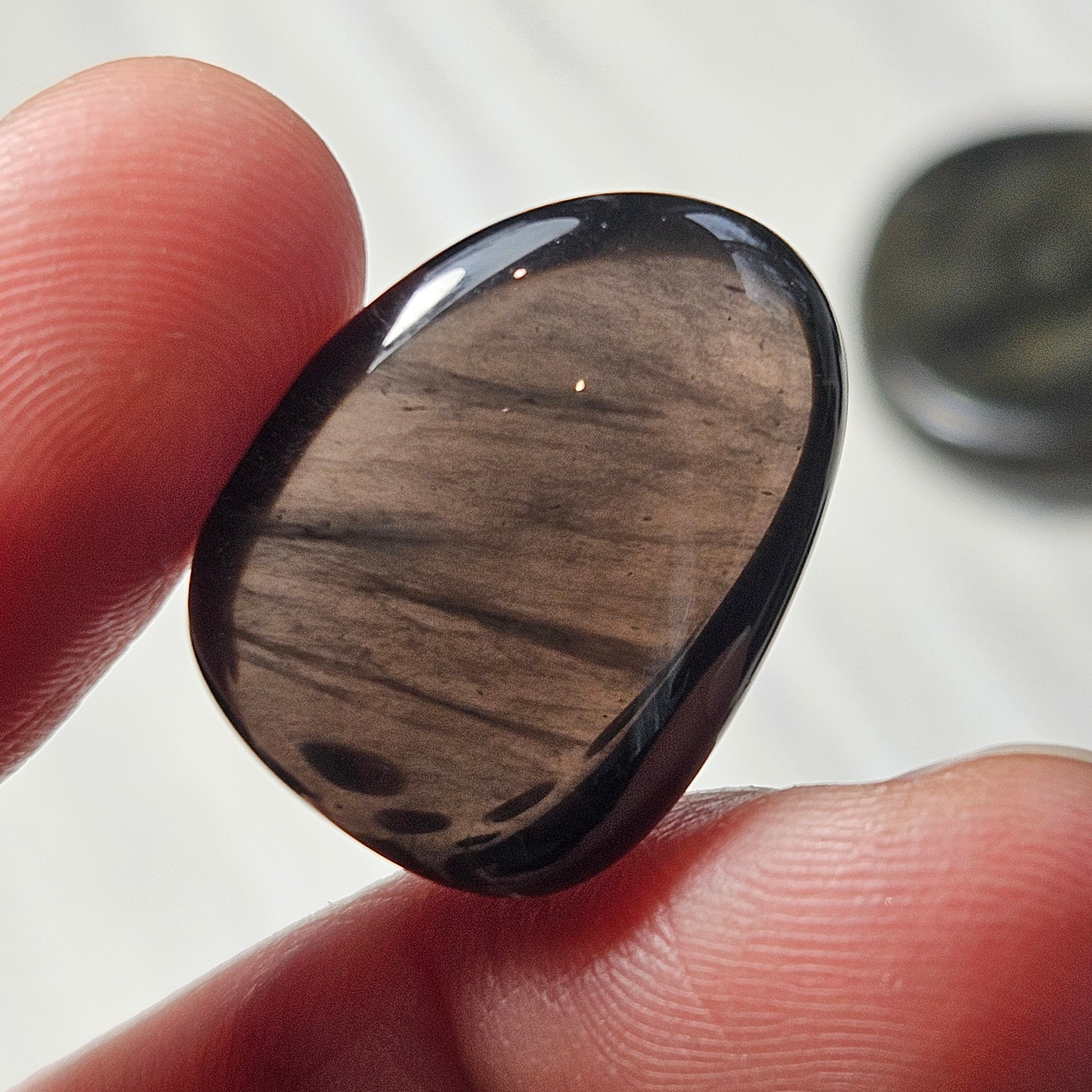 Midnight Lace Obsidian Specimen: Polished Black Obsidian Crystal