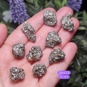 Pyrite Crystal - Pyrite Stone - Fool's Gold Raw Rock - Pyrite Crystals - Pyrite Cluster Quality - Golden Pyrite - Fools Gold Nuggets image 7