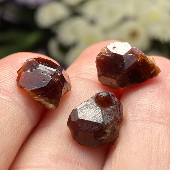 Raw Garnet Crystals  Natural Red Crystals