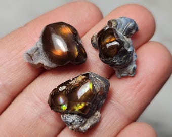 Mexican Fire Agate Specimen, Polished Natural Fire Agate From
