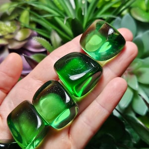 Green Obsidian Specimen: Polished Crystal Stone (0.5-1&quot;)