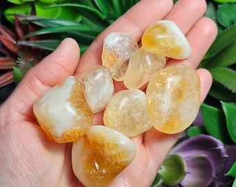 Brazilian Citrine Crystal / Tumbled Citrine / Natural Citrine / Polished Citrine / Citrine Stone / Citrine Crystal / Brazilian Citrine