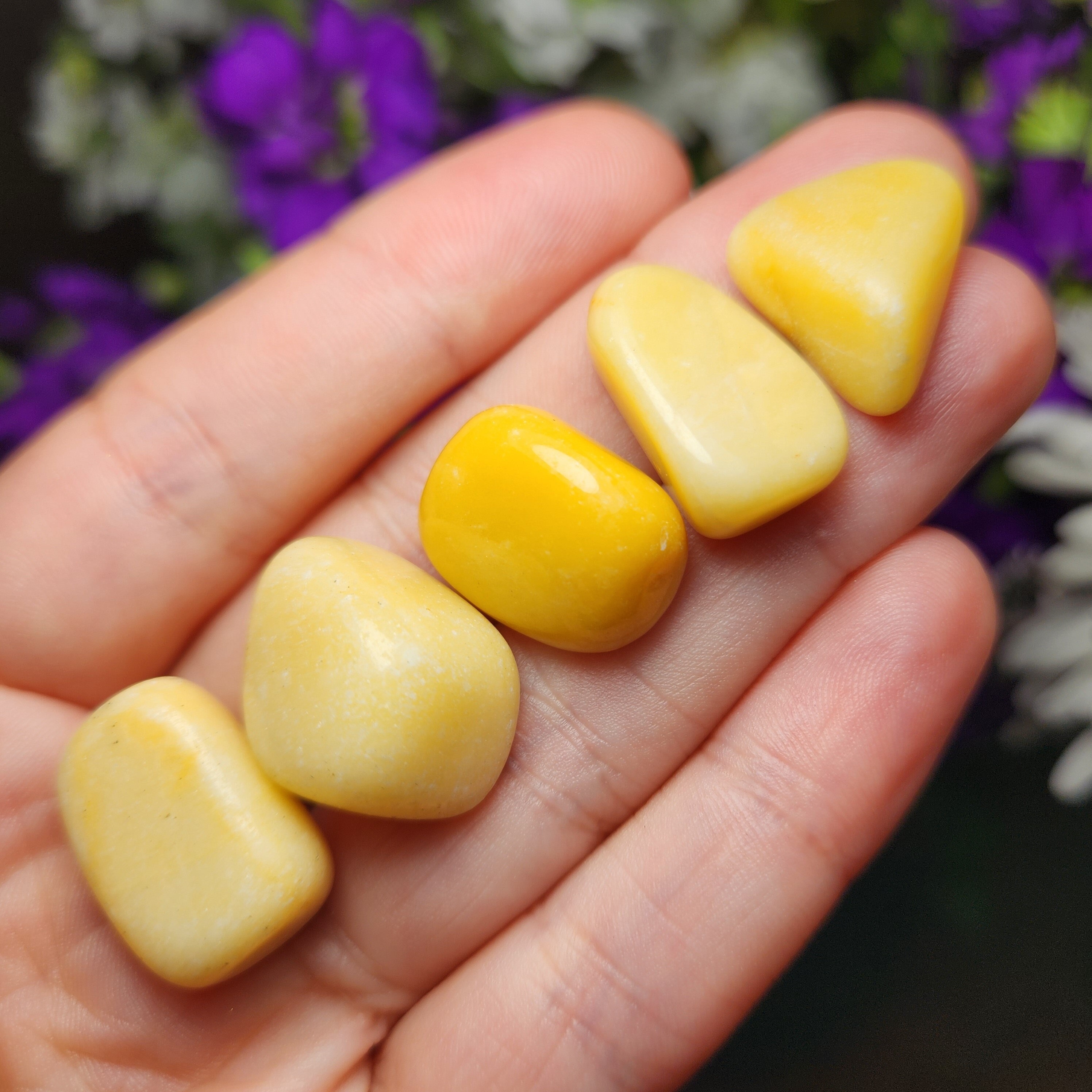 画材 Yellow jasper genuine 50g Tumbled Yellow Jasper Gemstone Crystals 15-35 Stones