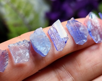 Tanzanite Crystal - Crystal Slice - Raw Tanzanite - Purple Tanzanite Gemstone - Tanzanite Specimen - Tanzanite Gem -  Tanzanite Stone