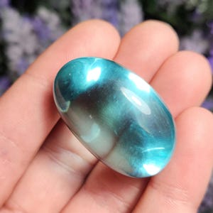 Aqua Obsidian Crystal - Blue Obsidian - Obsidian Stone - Tumbled