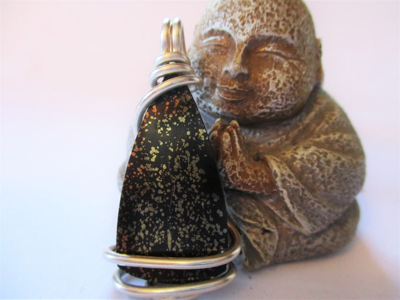 Shungite with Pyrite Pendant Shungite Pendant Pyrite Pendant Shungite Necklace Shungite Jewelry CLEANSING DETOX