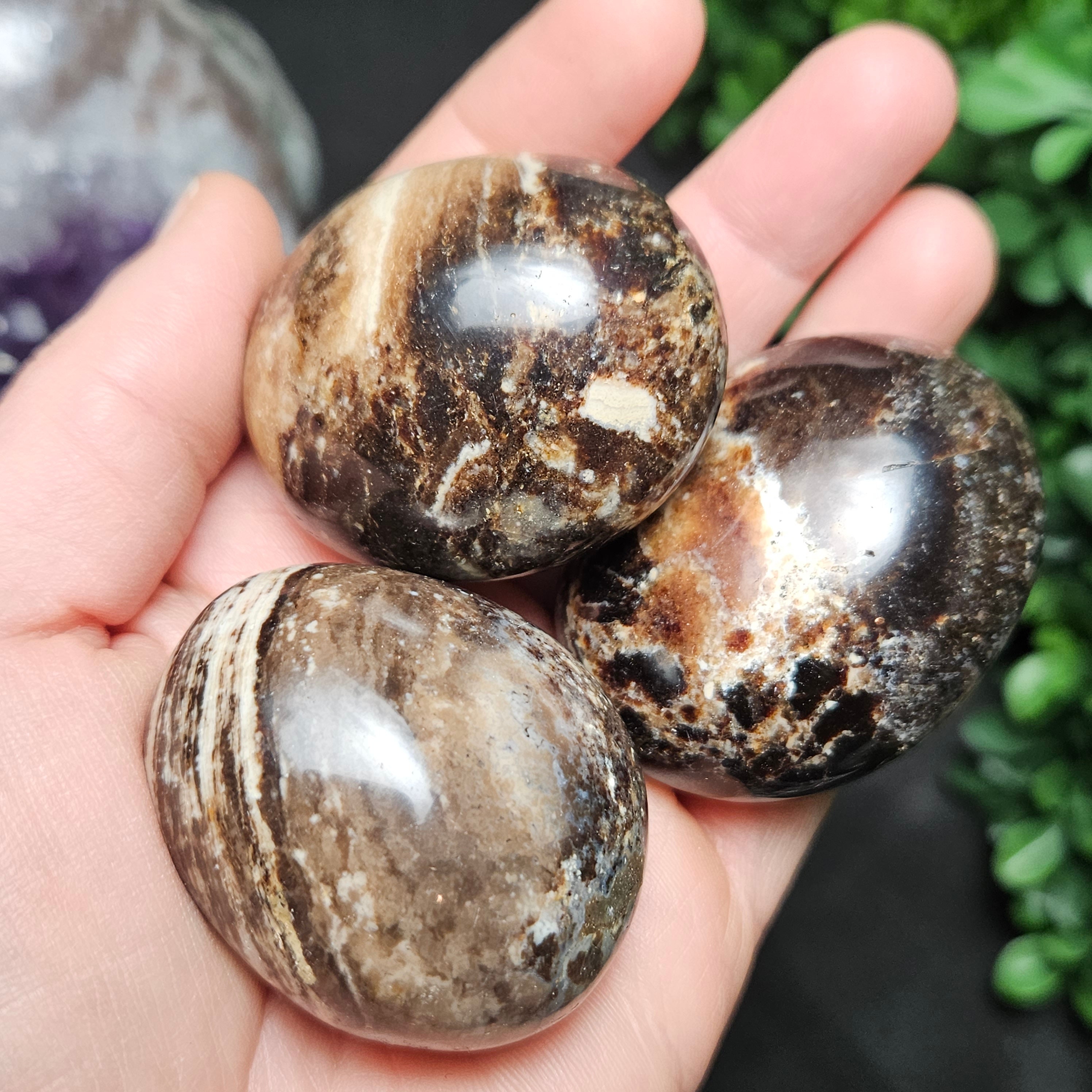 Black opal palm deals stone