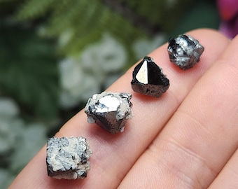 Black Bixbyite Crystal Specimen - Natural Utah Bixbyite