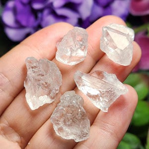 Etched Quartz Specimen, Seed Crystal - Raw Clear Quartz Stone image 3