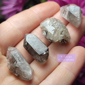 Herkimer Diamond & ANTHRAXOLITE / Black Herkimer / Herkimer Diamond Stone / Herkimer Diamond Crystal / Herkimer Crystal / Herkimer Quartz image 8