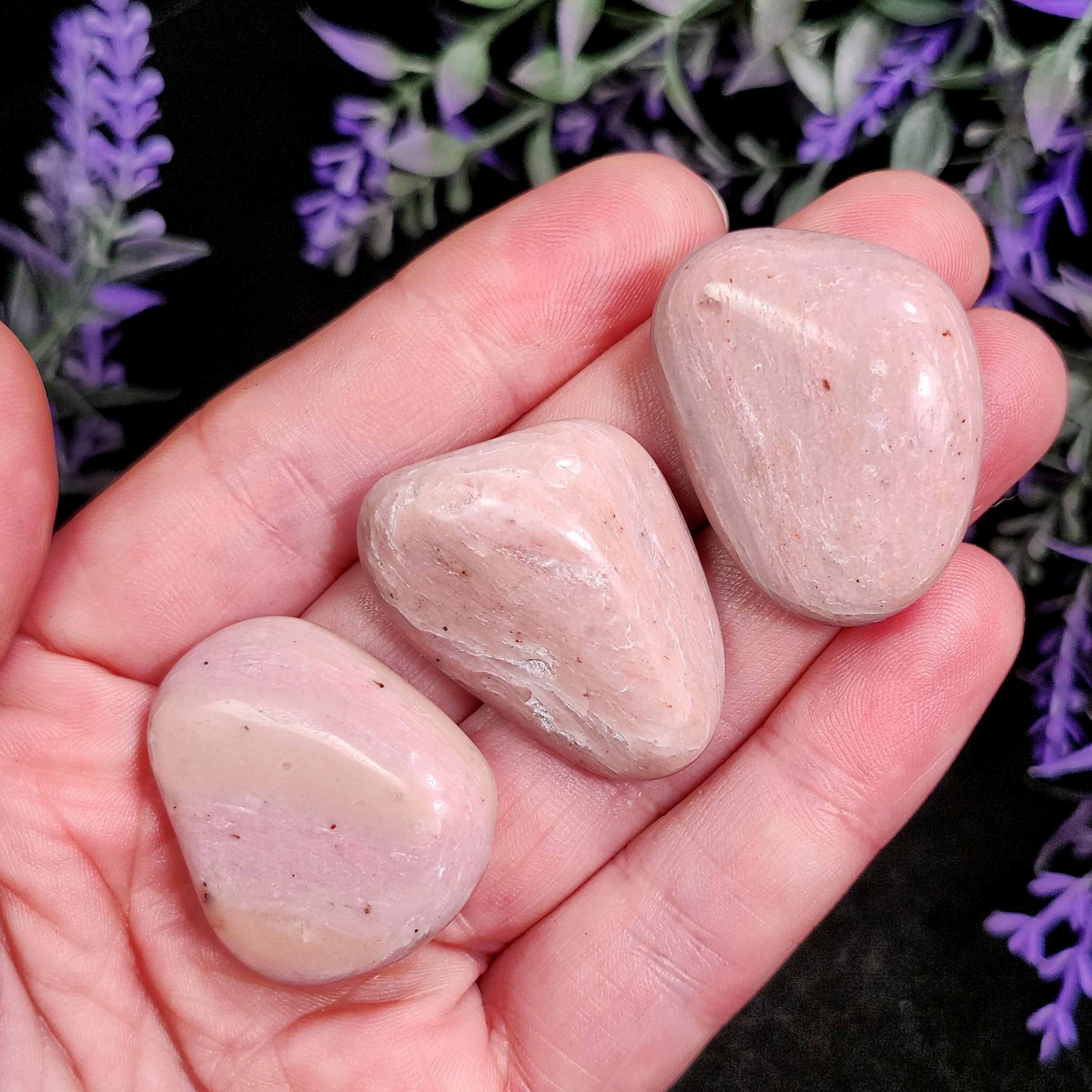Thulite Stone - Norwegian Thulite - Thulite Tumbled - Pink Zoisite