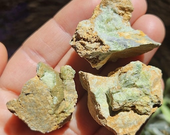 Wavellite Crystal Specimen - Wavellite Specimen - Raw Wavellite - Natural Green Mineral