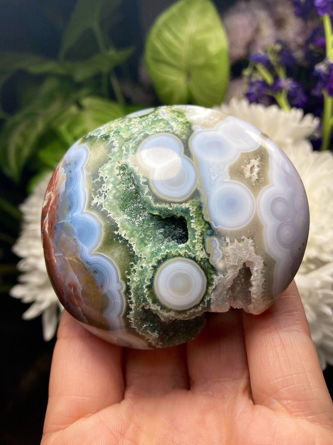AAA Ocean Jasper / *NEW* 8th VEIN / Ocean Jasper Palm Stone