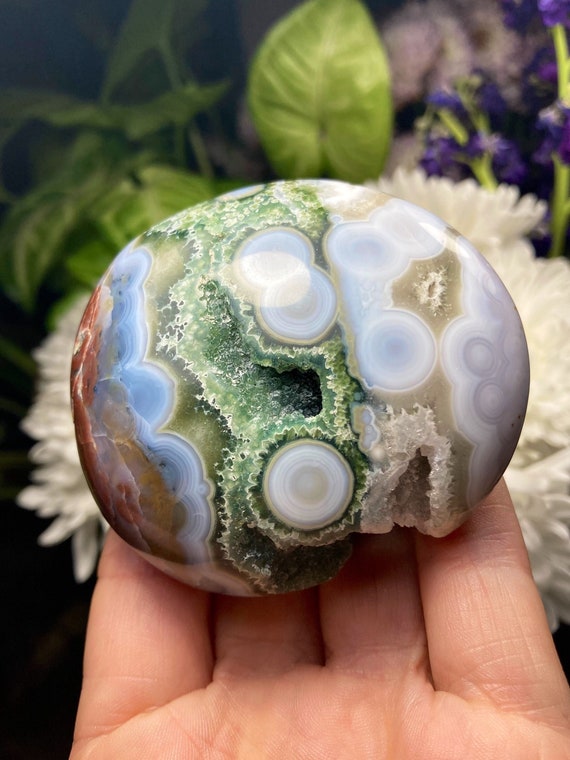 AAA Ocean Jasper / *NEW* 8th VEIN / Ocean Jasper Palm Stone