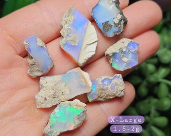 エチオピア産ブルーオパール原石：キラキラ輝く結晶 - Etsy 日本