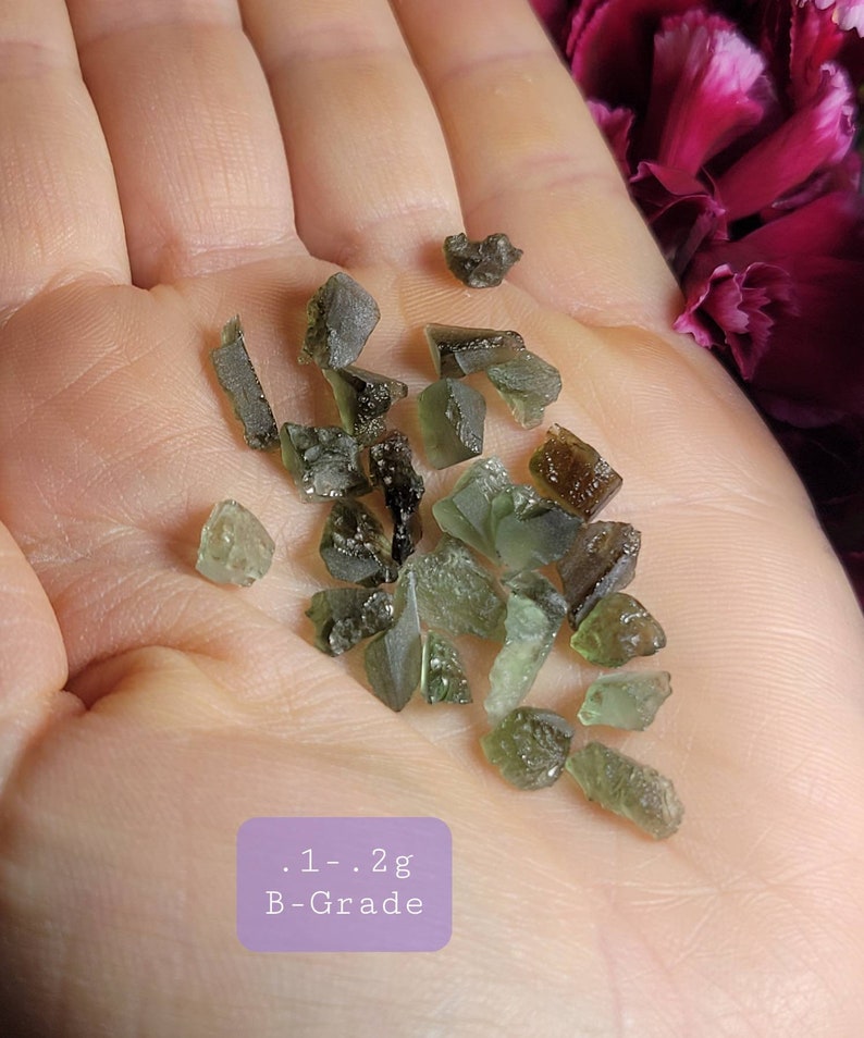 Genuine MOLDAVITE / Raw Moldavite / Moldavite Crystal / AUTHENTIC Moldavite / Moldavite Stone / Moldavite Chips / Moldavite / Real Moldavite image 7