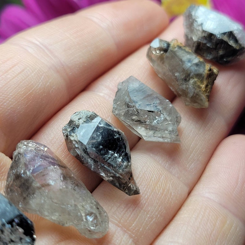 Herkimer Diamond & ANTHRAXOLITE / Black Herkimer / Herkimer Diamond Stone / Herkimer Diamond Crystal / Herkimer Crystal / Herkimer Quartz image 10