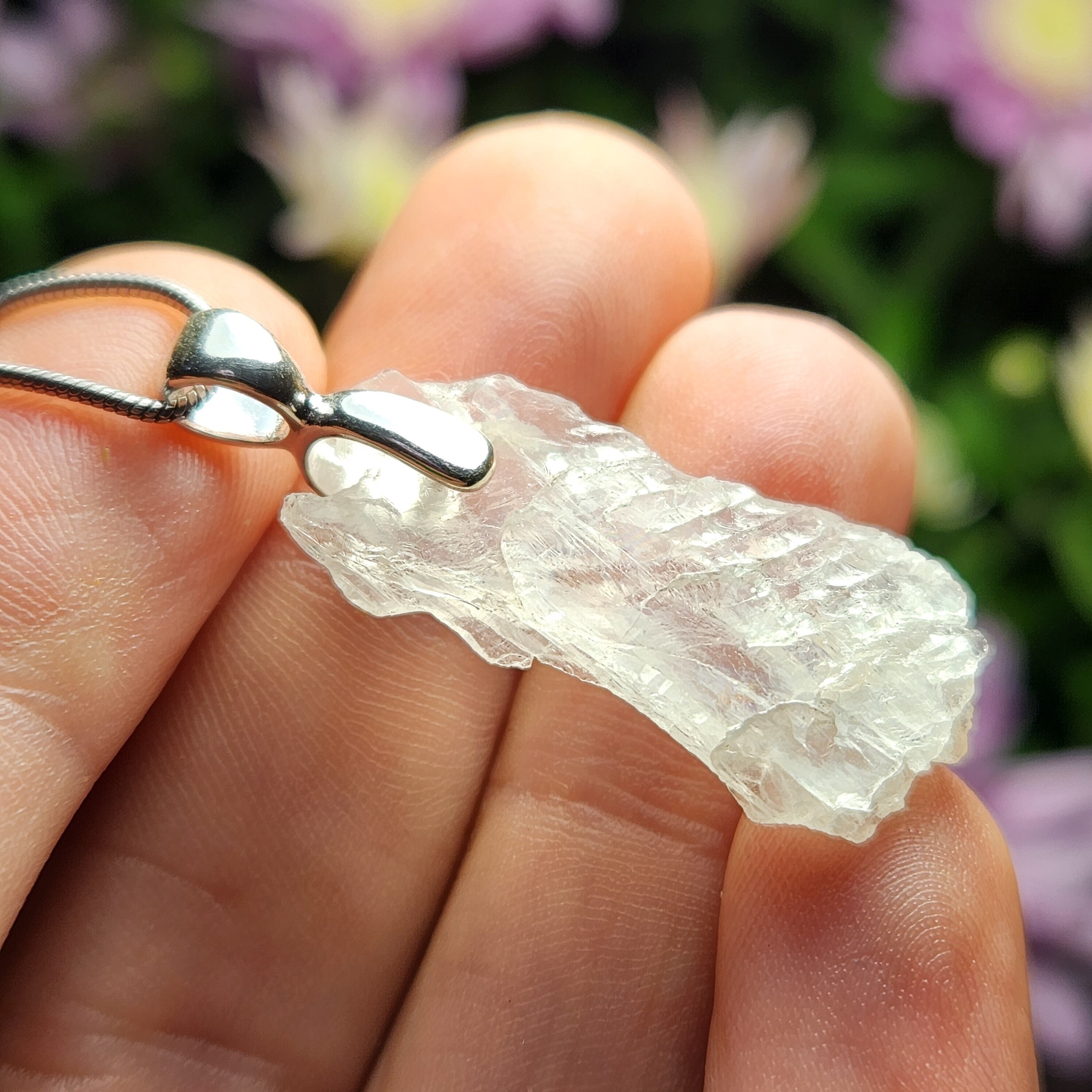 Petalite crystal necklace online