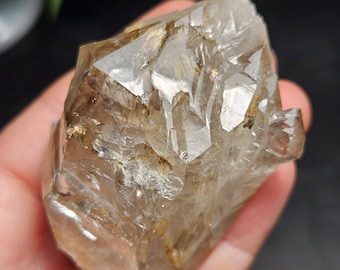 Skelett Herkimer Diamant Quarz 151.08g, geätzter Herkimer Kristall aus New York