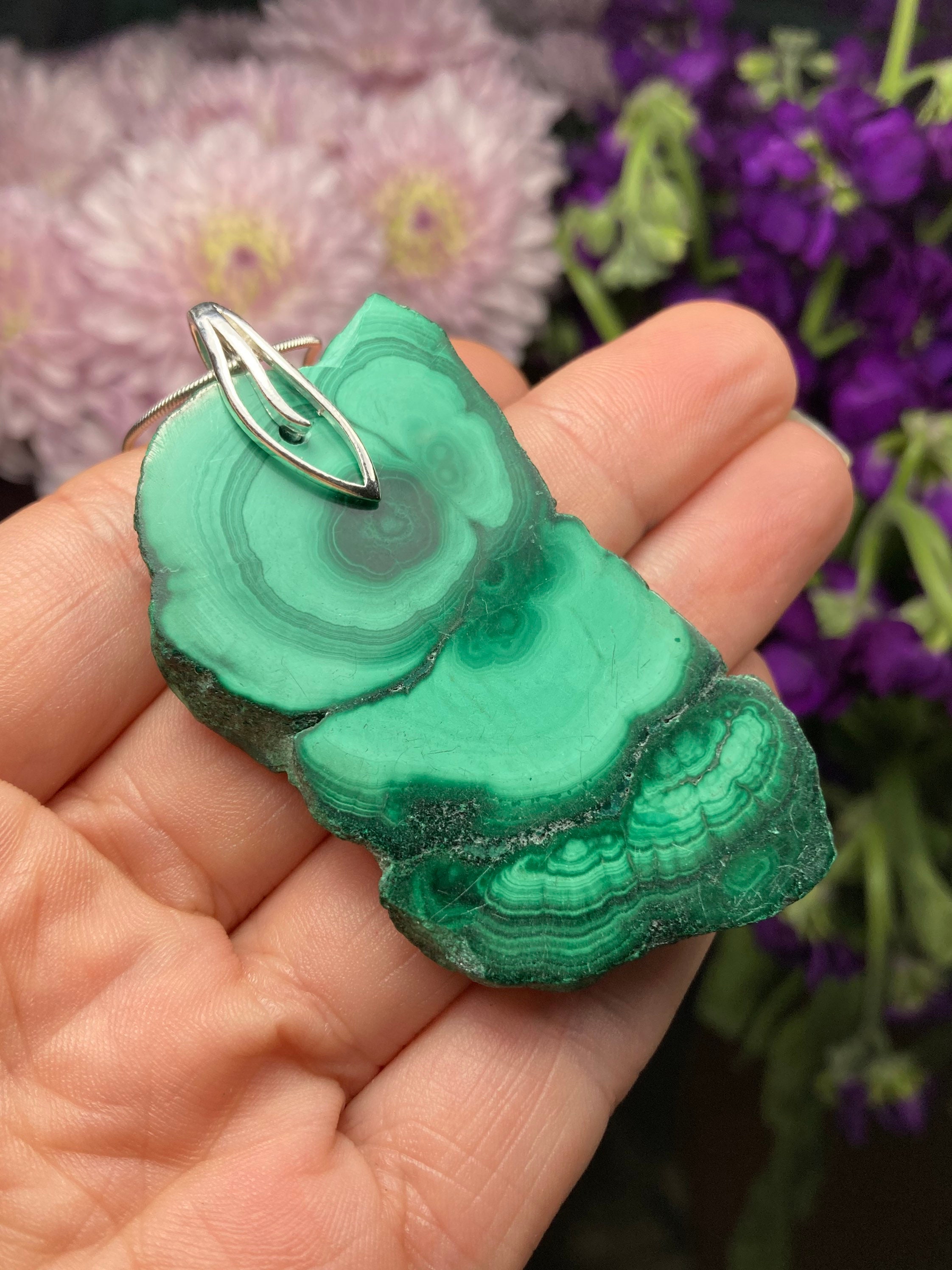 Malachite Pendant / Malachite Jewelry 