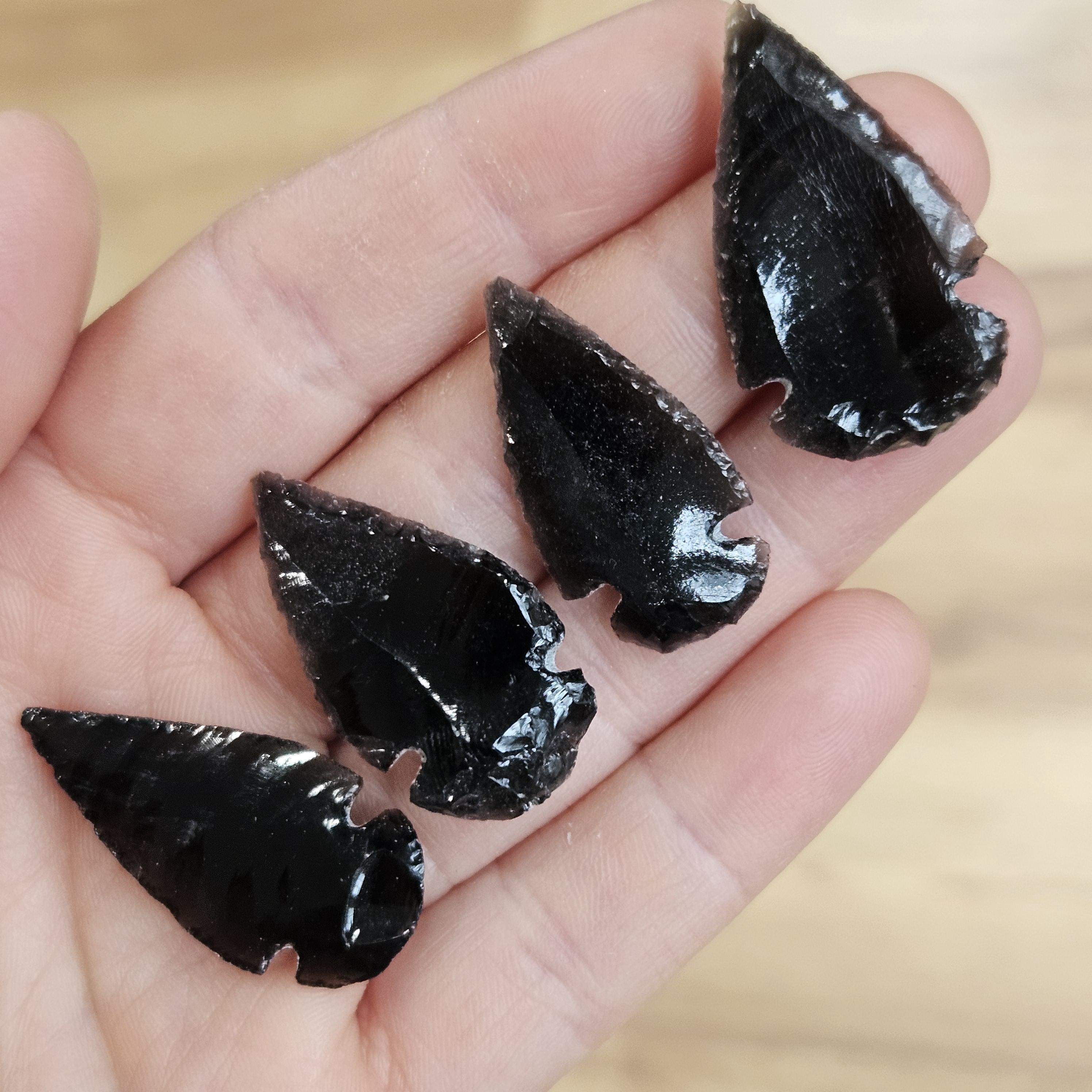 黒曜石コレクション多数の小片 黒曜石の矢じり標本：火山ガラス彫刻 - Etsy 日本